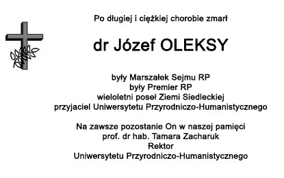 nekrolog oleksy
