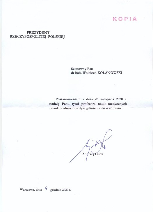 akt nadania tytulu