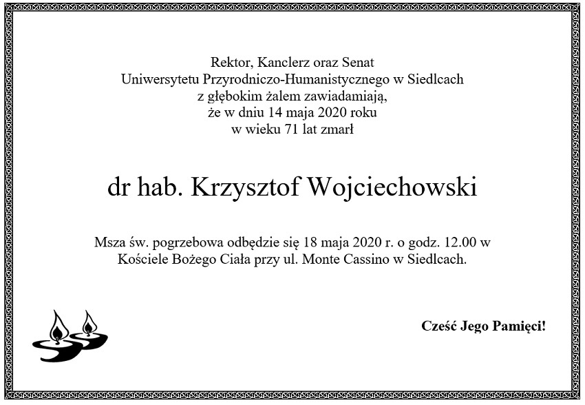nekrolog wojciechowski
