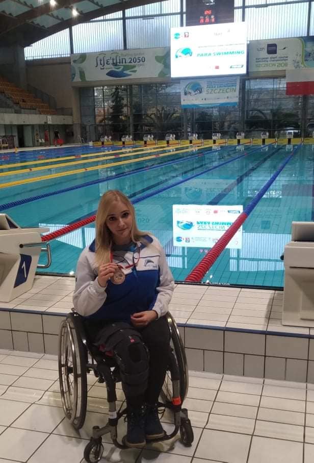Małgorzata Grzegrzółka, studentka filologii brązową medalistką Mistrzostw Polski Osób Niepełnosprawnych w Szczecinie