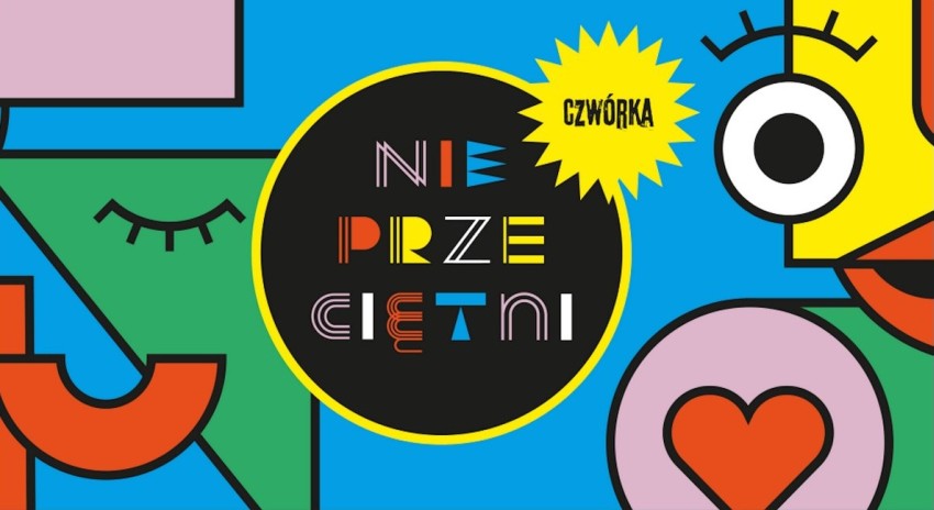 zdjęcie przedstawia plakat promujący plebiscyt radiowej czwórki "Nieprzeciętni 2021"