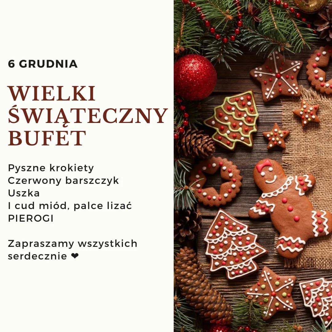 Wydziałowa Rada Samorządu Studenckiego Wydziału Nauk Ścisłych i Przyrodniczych zaprasza 6 grudnia br., w mikołajkowy poniedziałek, na WIELKI ŚWIĄTECZNY BUFET