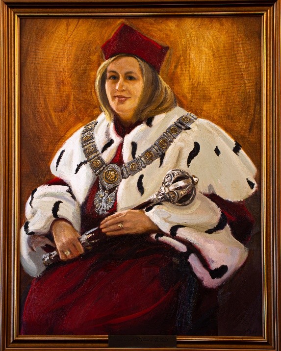 Portret prof. Tamary Zacharuk, rektorki w latach 2012-2016 oraz 2016-2020