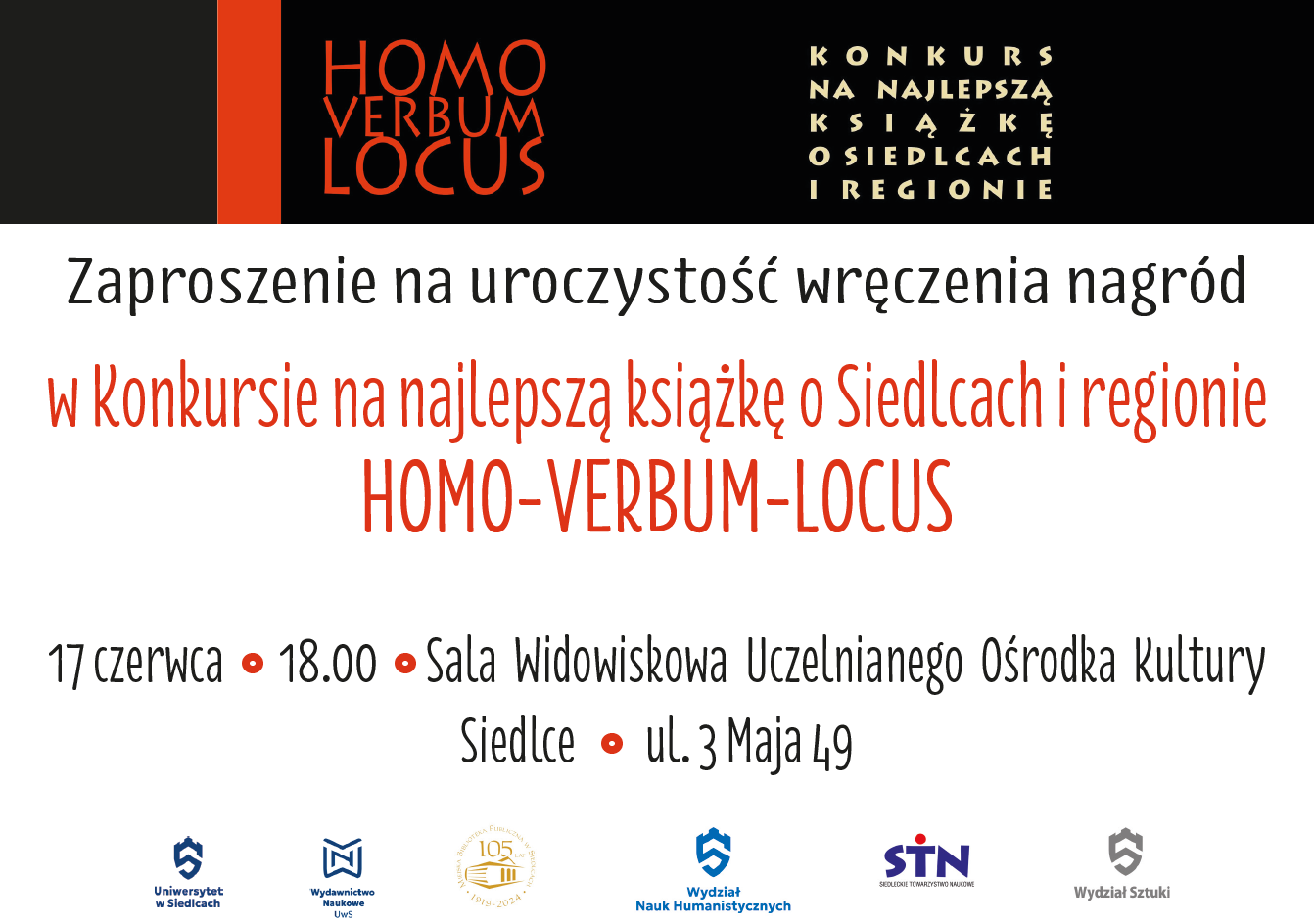 Zaproszenie - treść zaproszenia znajduje się w tekście pod obrazem.