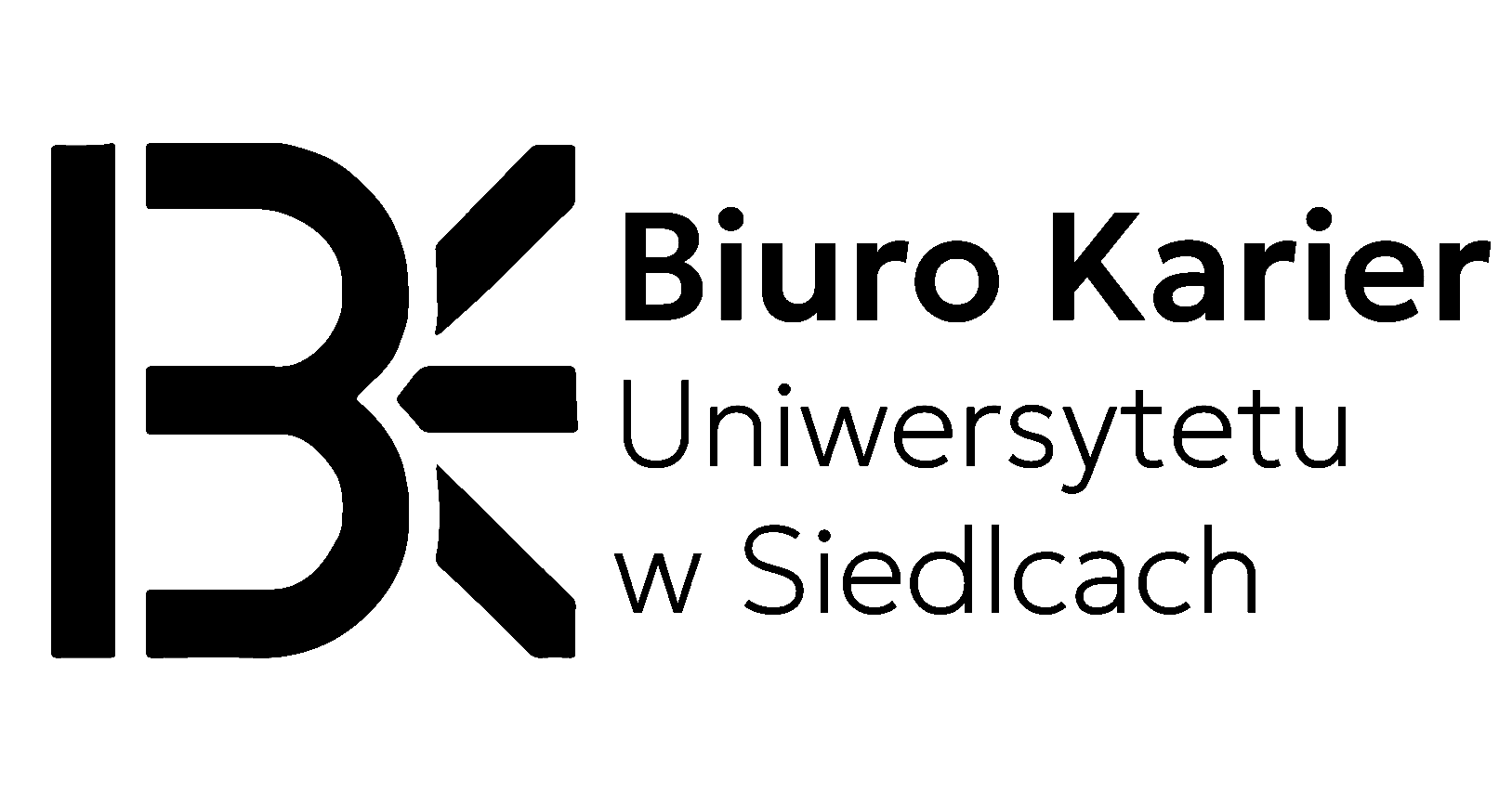 Logo Biura Karier Uniwersytetu w Siedlcach - stylizowana grafika przedstawiająca sukces zawodowy i rozwój kariery