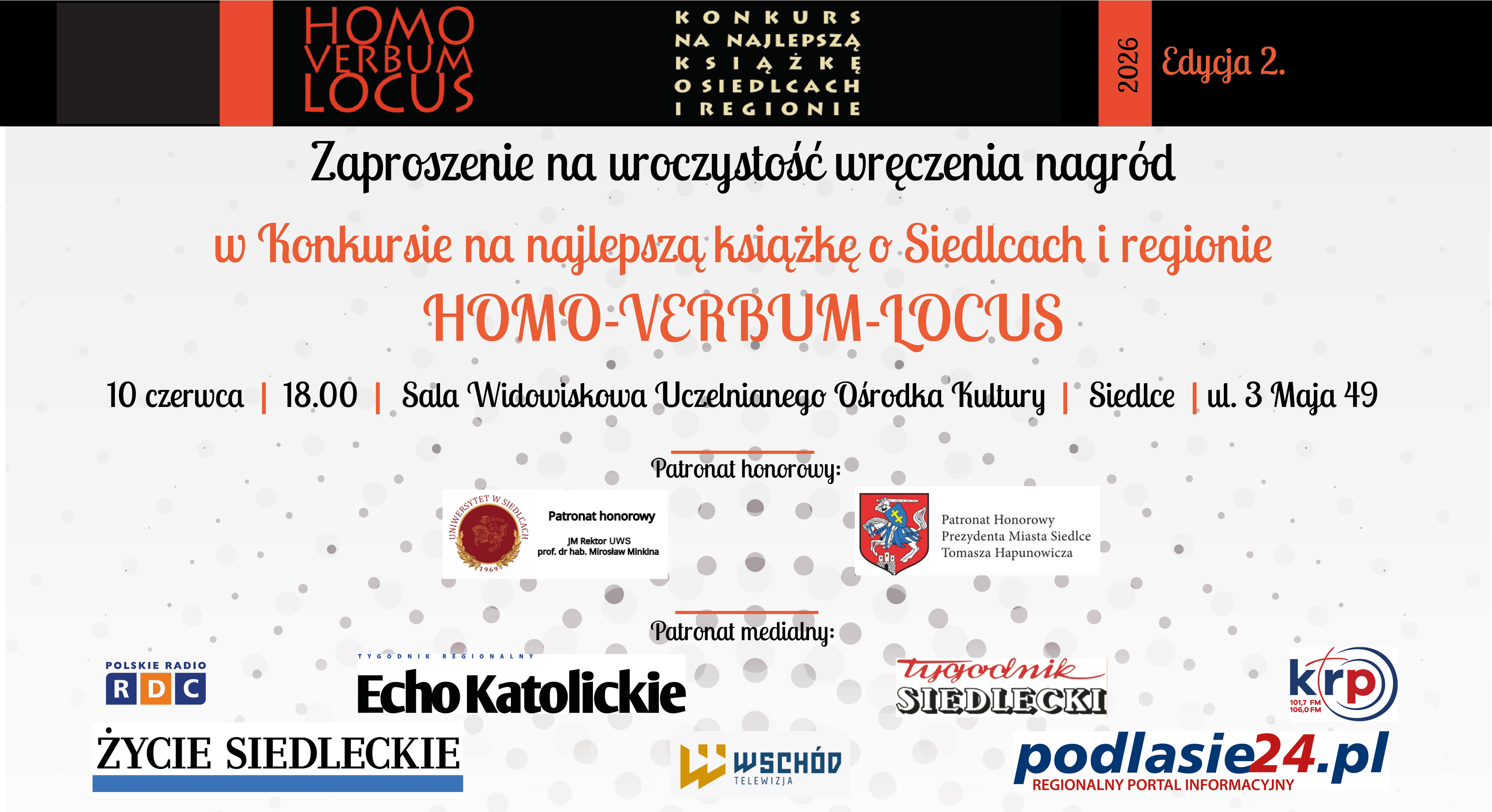 Zaproszenie - treść w artykule poniżej.