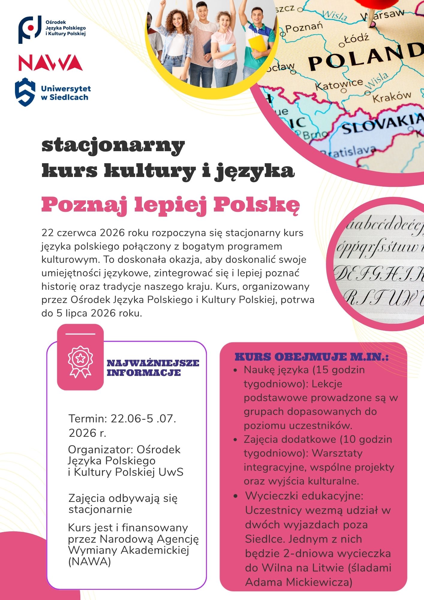 Poznaj lepiej Polskę - plakat. Treść w artykule.
