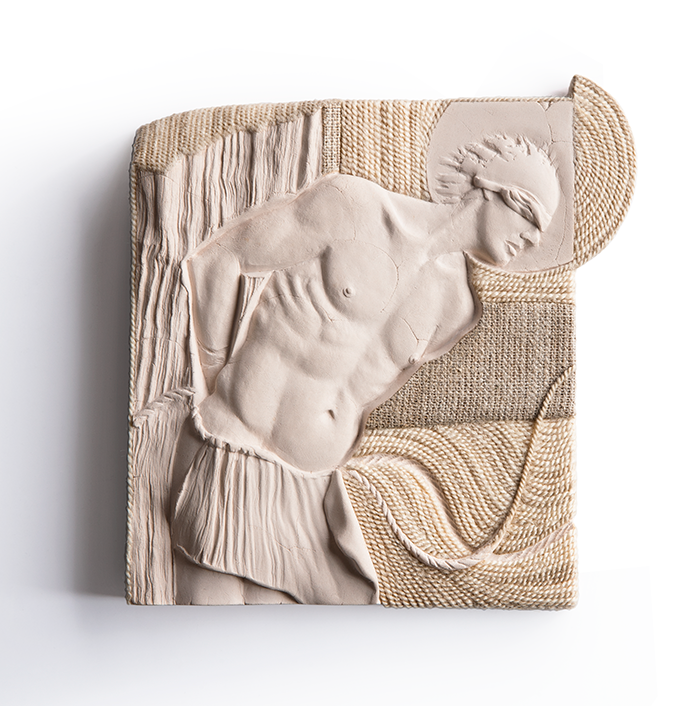 AM 31 plakieta wity Sebastian III z cyklu Moi wici 17x16cm m
