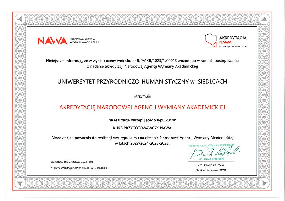 NAWA akredytacja 2023 2