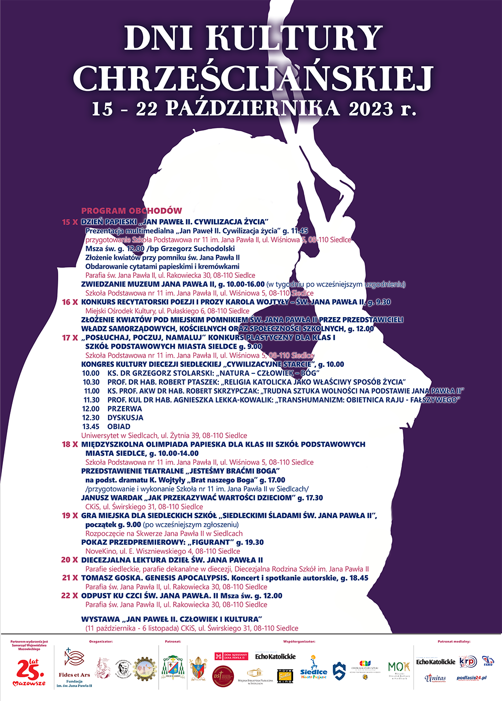 Dni Kultury Chrzescijanskiej plakat m