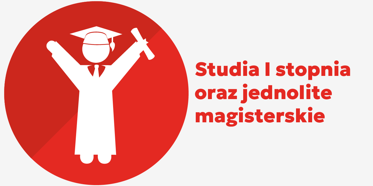 Studia 1 stopnia oraz jednolite magisterskie.