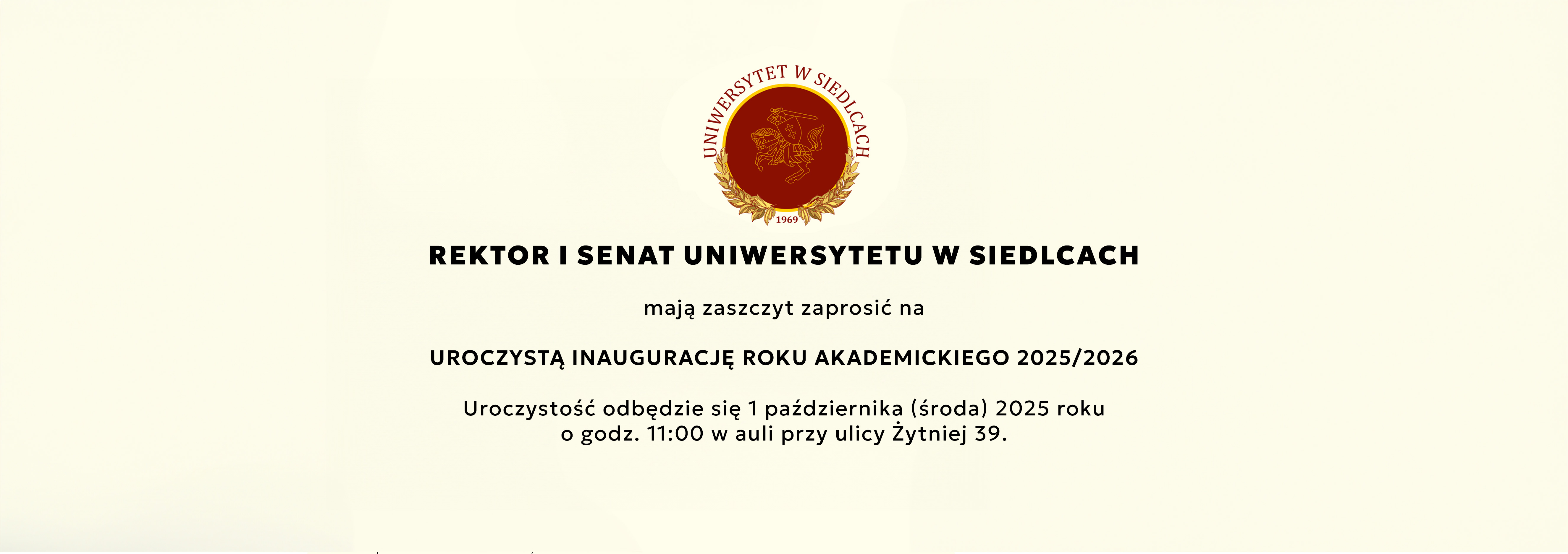Uroczysta inauguracja roku akademickiego - przejdź do artykułu żeby przeczytać szczegóły.